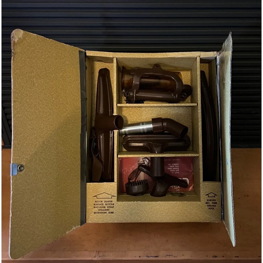 Vintage Kirby Classic 1-CR Vacuum Cleaner Original Attachments w/Box
